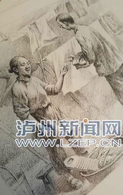 200幅作品!泸州画家将童年游戏“搬”入画里(图5) 200幅作品!泸州画家将童年游戏“搬”入画里(图5)