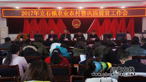 泸县立石镇召开2017年农业农村暨巩固脱贫工作会(图1)