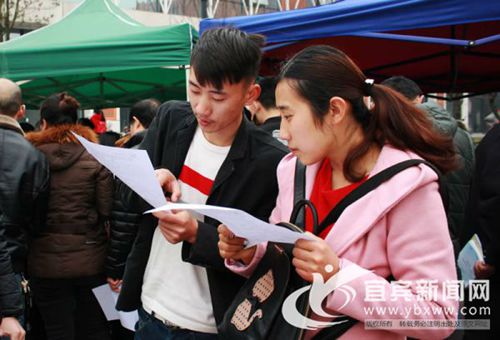 宜宾新春招聘会&nbsp;3000岗位“上线”等人挑(图2)