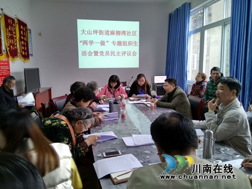 大山坪街道麻柳湾社区召开“两学一做”学习教育专题民主生活会(图3)