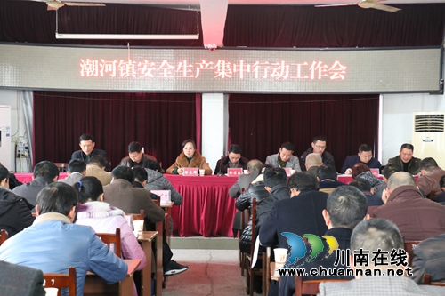 泸县潮河镇召开安全生产集中行动工作会(图1)