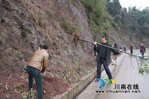 古蔺县检察院到联系村开展义务植树活动(图2) 古蔺县检察院到联系村开展义务植树活动(图2)