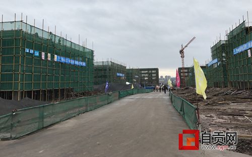自贡：川南国际农贸城一期封顶&nbsp;预计10月开业(图1)