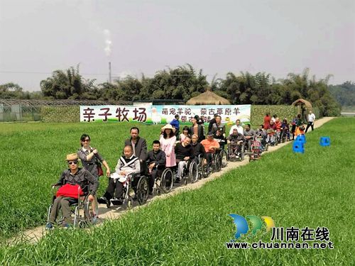 泸州爱心！60余名重残人士走出家门品味春天(图1)