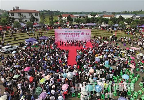 内江举行首届“樱”缘会 上千单身男女赴“约”(图1) 内江举行首届“樱”缘会 上千单身男女赴“约”(图1)
