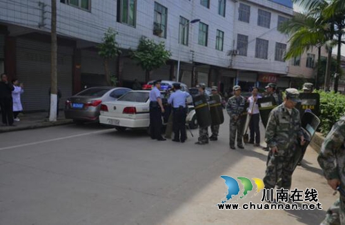 宜宾南溪区长兴镇组织基干民兵开展应急维稳演练(图4)