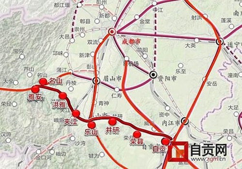 雅眉乐自城际铁路或2020年开工 估算投资280亿(图1) 雅眉乐自城际铁路或2020年开工 估算投资280亿(图1)