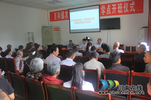 泸县百和镇开展精准扶贫残疾人种植培训(图1) 泸县百和镇开展精准扶贫残疾人种植培训(图1)