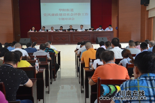 泸州：华阳街道开展党风廉政建设社会评价专题培训