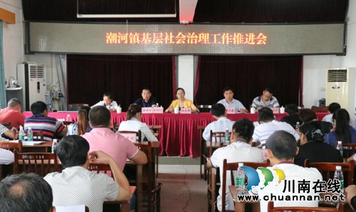 泸县潮河镇召开基层社会治理工作推进会