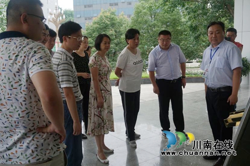 鞠丽督查纳溪区政务中心创文工作(图2)