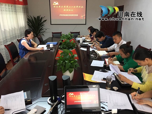 纳溪区投资促进服务局传达学习省第十一次党代会精神