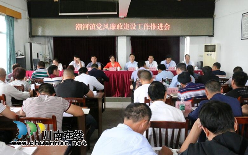 泸县潮河镇召开党风廉政建设工作推进会