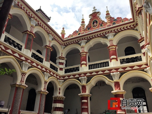 自贡张伯卿公馆9月前重现“罗马楼”昔日风姿(图1) 自贡张伯卿公馆9月前重现“罗马楼”昔日风姿(图1)