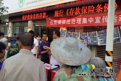 合江县白鹿镇开展依法治理宣传活动