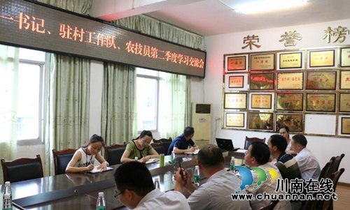 泸县潮河镇召开贫困村第一书记季度学习交流会(图1)