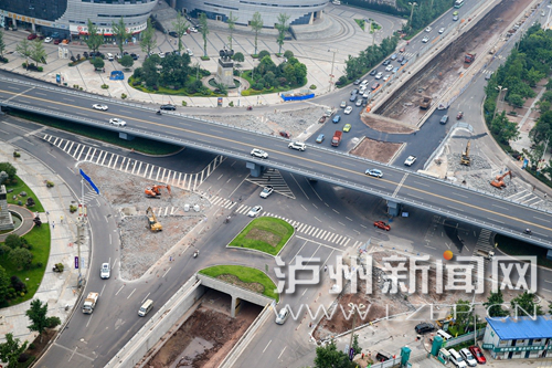 泸州沱二桥下穿隧道预计7月底具备通车条件(图1)