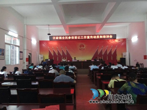 宜宾市汪家镇积极开展全民参保登记工作(图1)