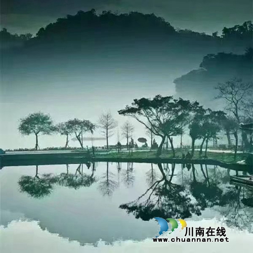 杨雪:云烟水拍江门峡(名家名作展播)(图1) 杨雪:云烟水拍江门峡(名家名作展播)(图1)