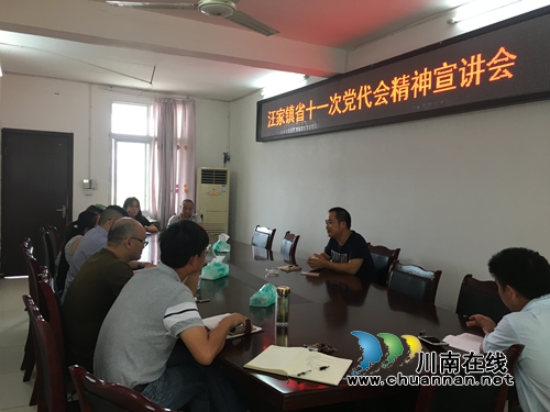 宜宾南溪区财政局局长到汪家镇宣讲省第十一次党代会精神(图1)
