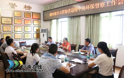 泸县潮河镇学习贯彻省迎接中央环保督查工作