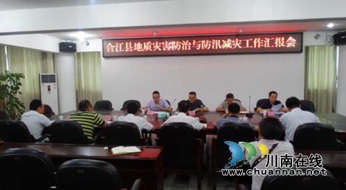 合江县召开防汛减灾和地质灾害防范督导工作会