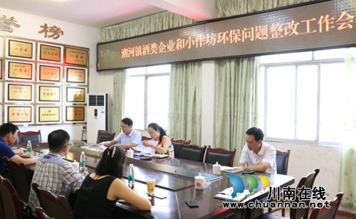 泸县潮河镇召开酒类企业环保问题整改工作会(图1)