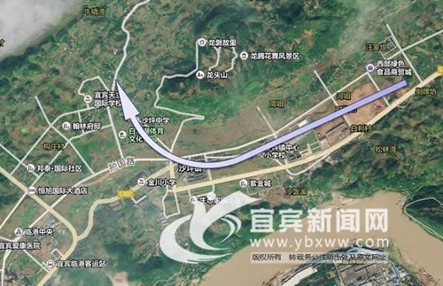 宜宾首条有轨电车线路确定&nbsp;10个站点覆盖临港(图2)