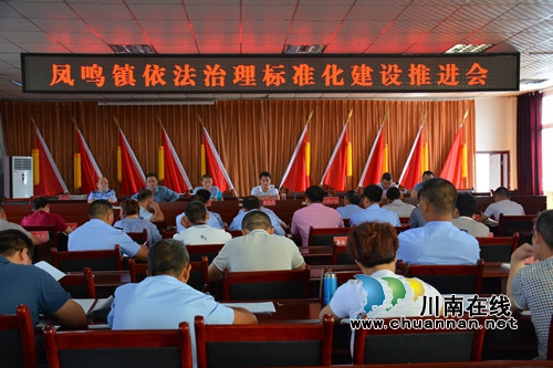 合江县凤鸣镇依法治理标准化建设推进会(图1)