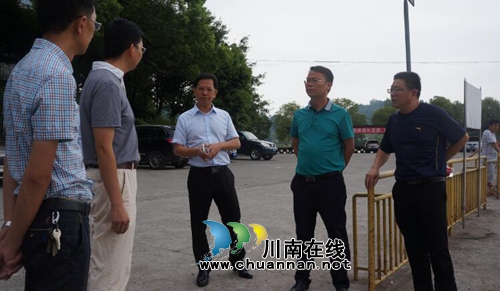 泸县副县长叶仕良到立石镇督导环保工作(图1)