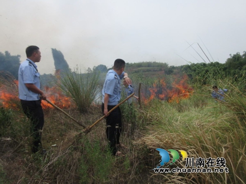 泸县立石：警民齐上阵&nbsp;一小时扑灭山火(图1)