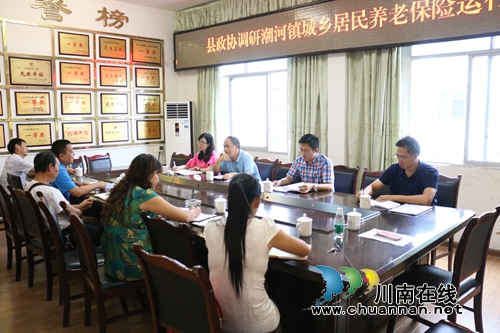 泸县政协调研潮河镇城乡居民养老保险运行情况