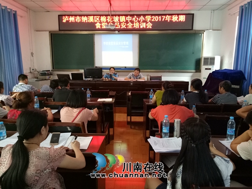 纳溪区棉花坡镇：开展秋季学校食堂食品安全知识培训