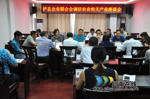 泸县企业联合会召开农业相关产业座谈会