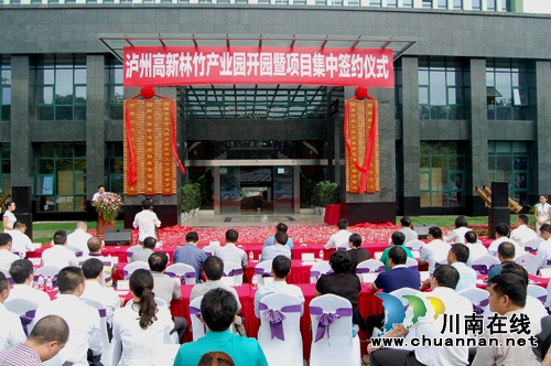 打造百亿竹产业&nbsp;泸州高新竹林产业园开园(图1)
