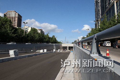 泸州龙马大道下穿隧道将于10月1日通车(图1)