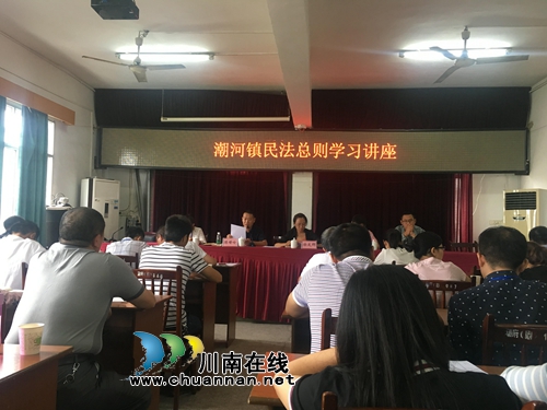 泸县潮河镇开展《民法总则》学习活动