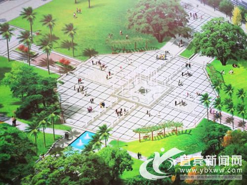 宜宾：南门桥南桥头广场改造&nbsp;音乐喷泉将亮相(图1)