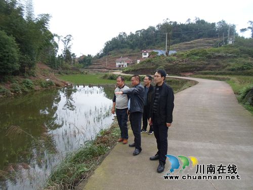 宜宾南溪区政协副主席彭建到林丰乡青山村调研
