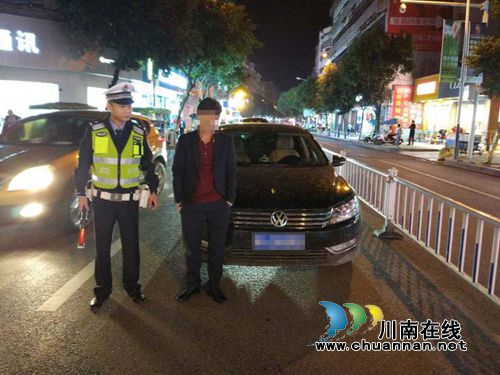 宜宾筠连交警大队十九大期间严查酒驾不放松