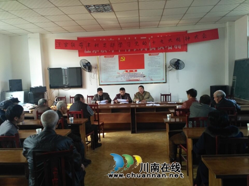 宜宾南溪区汪家镇传达学习贯彻党的十九大精神(图1)