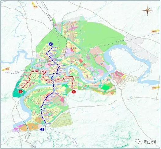 泸州轨道交通1、2号线要开建了！过你家了吗？