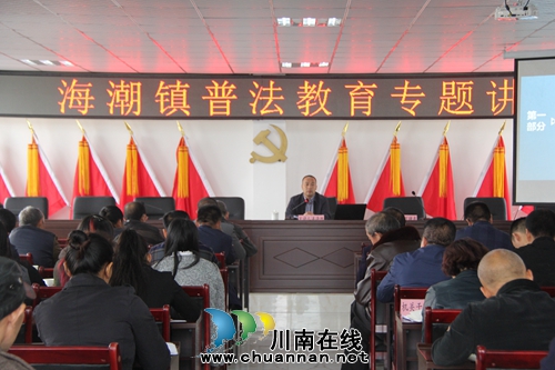 泸县海潮镇开展“七五”普法专题讲座