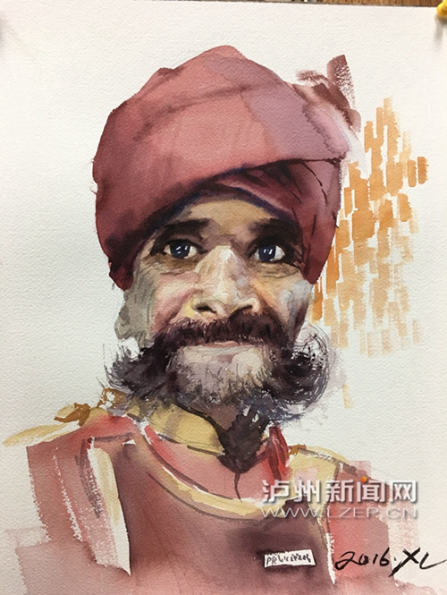 水彩画 印度行