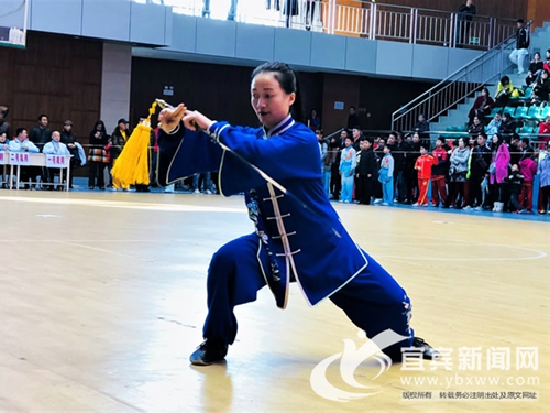 第三届川南武术套路邀请赛在宜宾学院举行