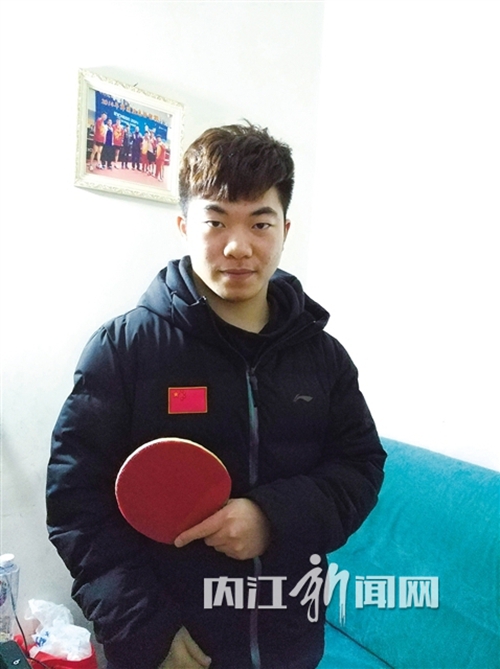 屡获乒乓球国际赛事奖项&nbsp;内江男誓拿残奥冠军(图2)