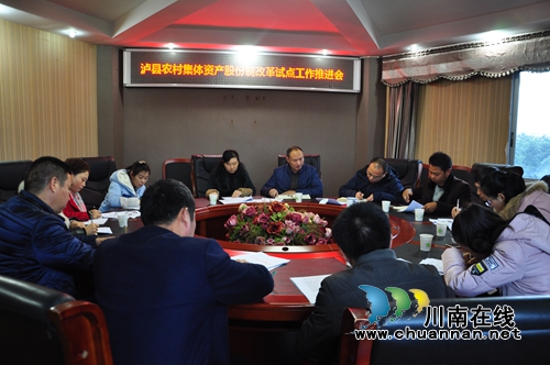 泸县农林局召开农村集体资产股份制改革试点工作推进会