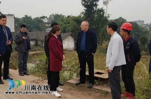 泸县县委常委、副县长张文杰到潮河镇督导龙城大道与高速连接线建设工作
