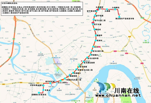 泸州开通公交256路&nbsp;直达海吉星农产品批发市场(图1)