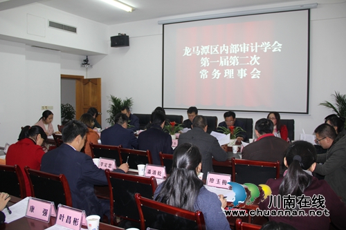 龙马潭区召开内部审计学会常务理事会